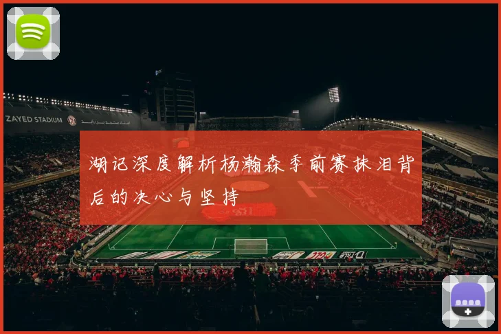 湖记深度解析杨瀚森季前赛抹泪背后的决心与坚持